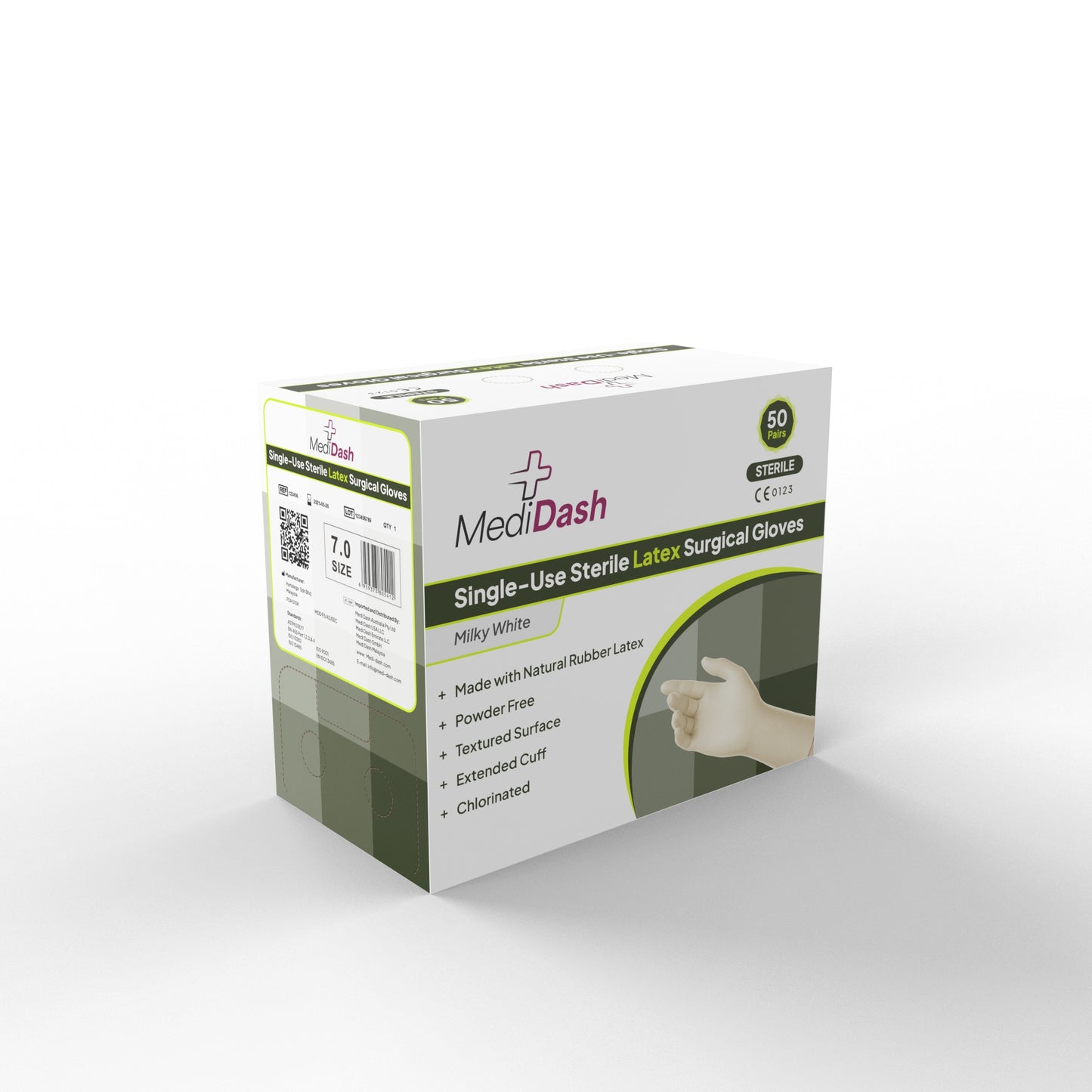 MediDash™ Sterile Surgical Gloves (Latex)